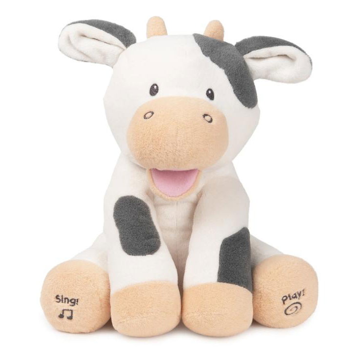 Musicl huggable super soft plush cow