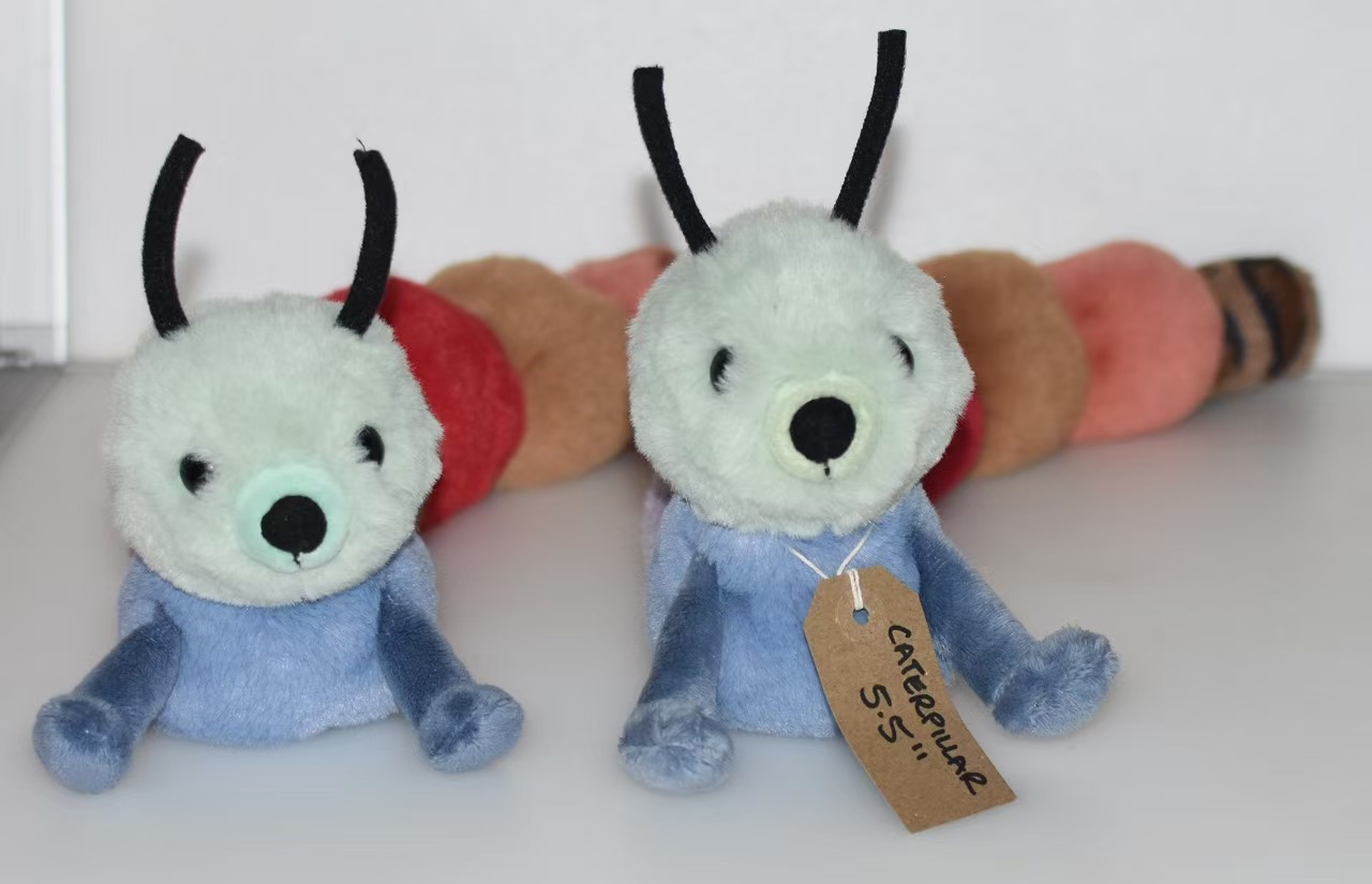 Recycled soft plush caterpillar