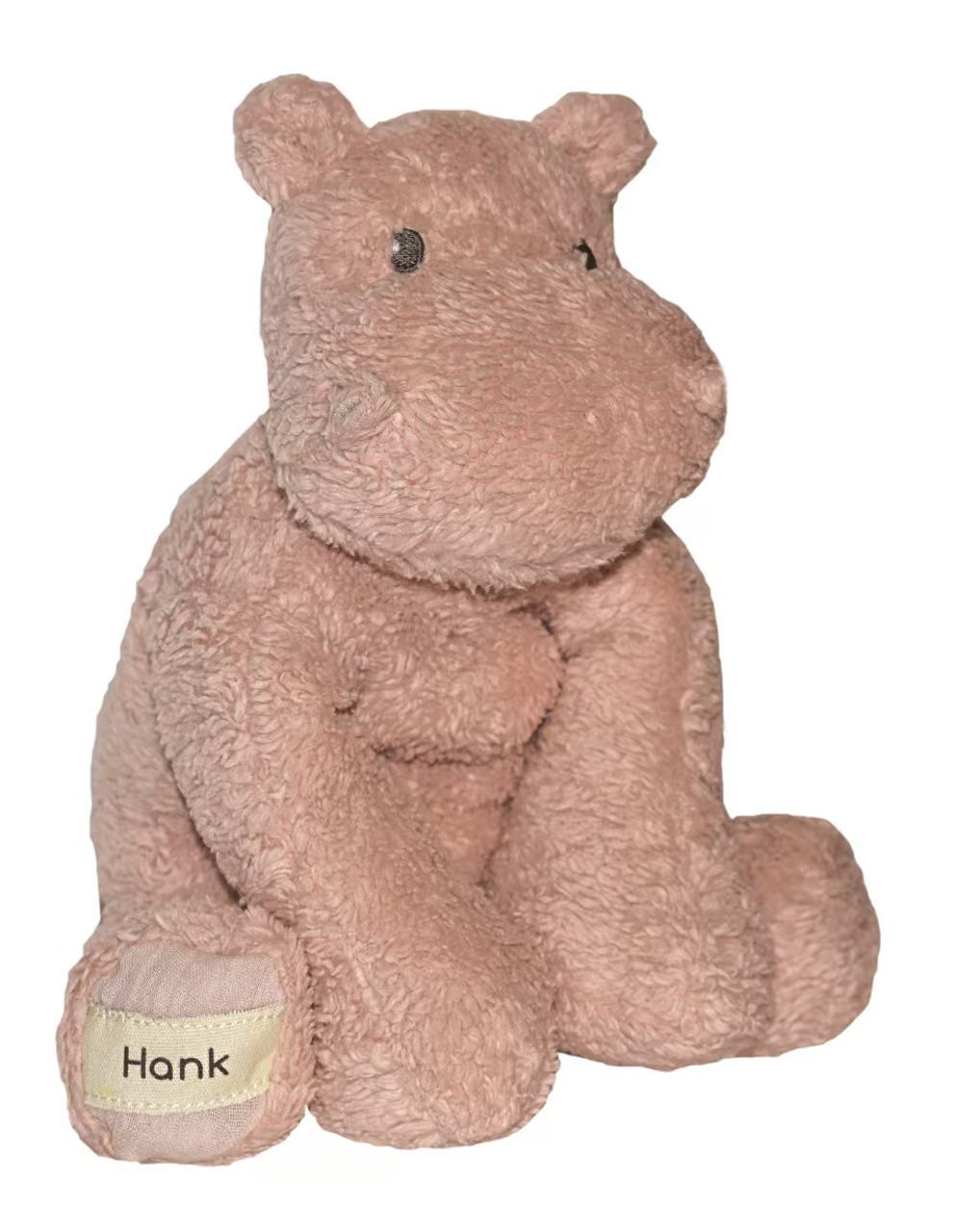 Organic cotton plush hippo
